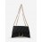 Women's Daily Topstitching Design Metal Chain Flap Shoulder Bag