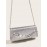 Women's Metal Chain Decor Metallic Evening Party Clutch Bag