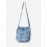 Women's Fashion Daily Zippered Pocket Mobile Phone Drawstring Crossbody Denim Bucket Bag