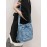 Women's Fashion Daily Zippered Pocket Mobile Phone Drawstring Crossbody Denim Bucket Bag