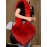 Women's Y2K Style Heart Shape Fluffy Faux Fur High Capacity Oversized Crossbody Bag