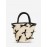 Women's Daily Beach Vacation Bow Decor Woven Straw Design Bucket Basket Tote Bag