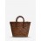 Women's Beach Vacation Outdoor Picnics Pendant Decor Woven Design Basket Tote Bag