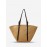 Vacation Beach Large Capacity Straw Raffia Shoulder Tote Bag