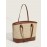 Women's Daily Casual Beach Vacation Colorblock Two Tone Straw Tote Shoulder Bag