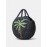 Women's Handmade Braided Coconut Tree Embroidered Raffia Straw Beach Round Tote Bag