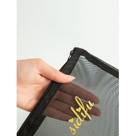 3Pcs High Capacity Portable Travel Mesh Cosmetic Storage Bags
